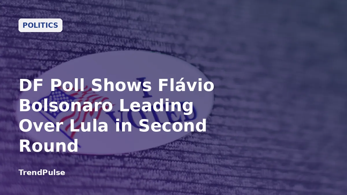 DF Poll Shows Flávio Bolsonaro Leading Over Lula in Second Round