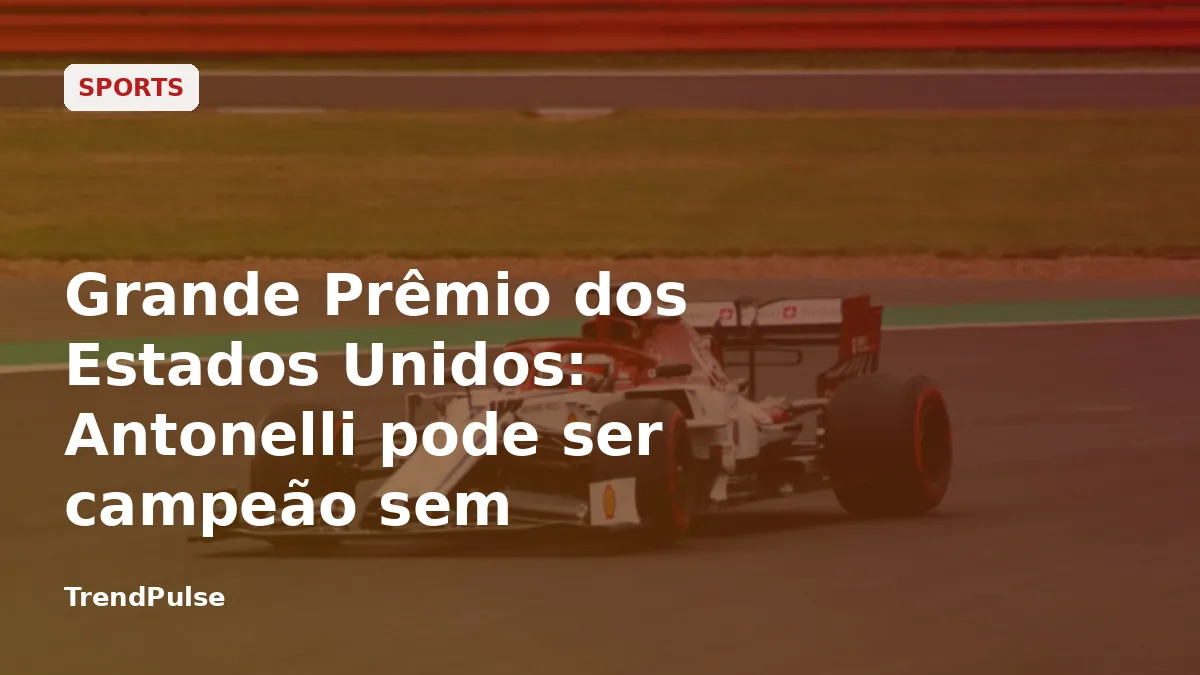 Grande Prêmio dos Estados Unidos: Antonelli pode ser campeão sem champanhe
