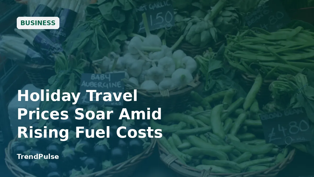 Holiday Travel Prices Soar Amid Rising Fuel Costs