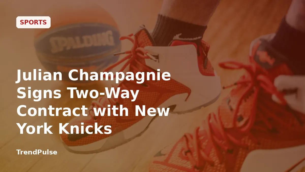 Julian Champagnie Signs Two-Way Contract with New York Knicks