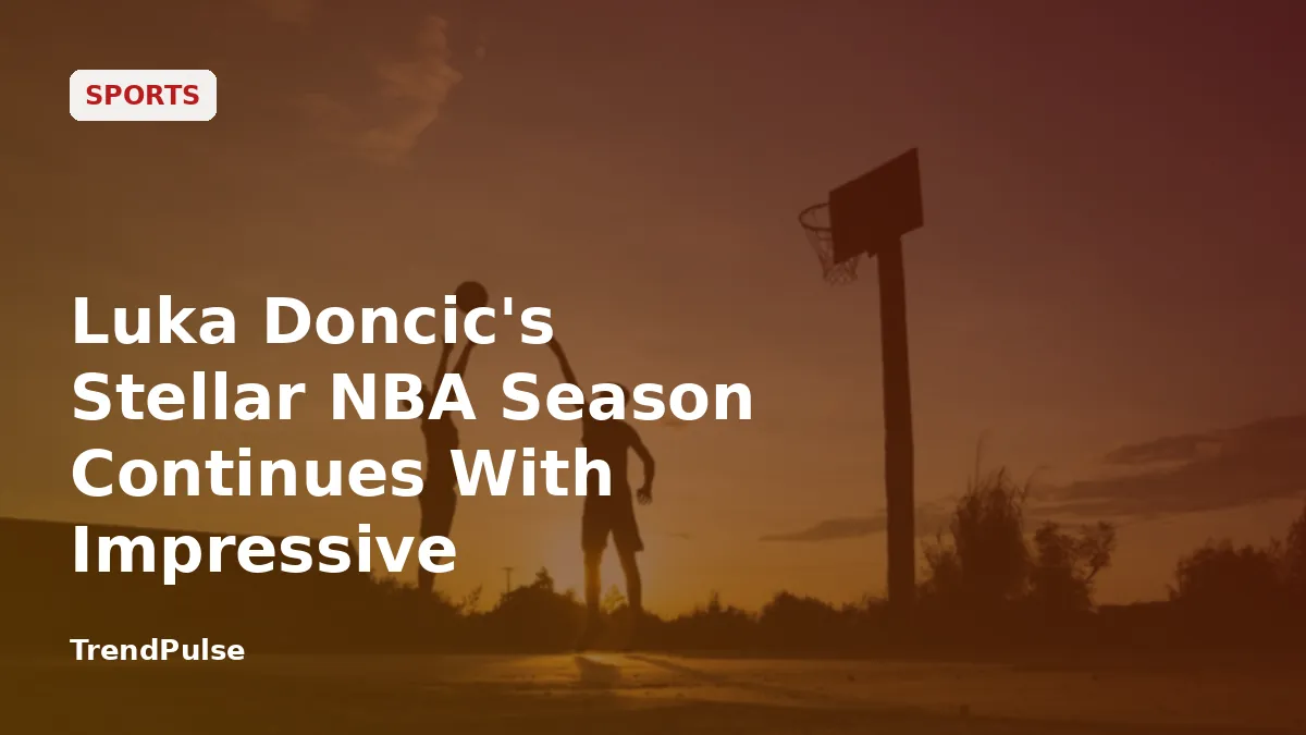 Luka Doncic's Stellar NBA Season Continues With Impressive Performances